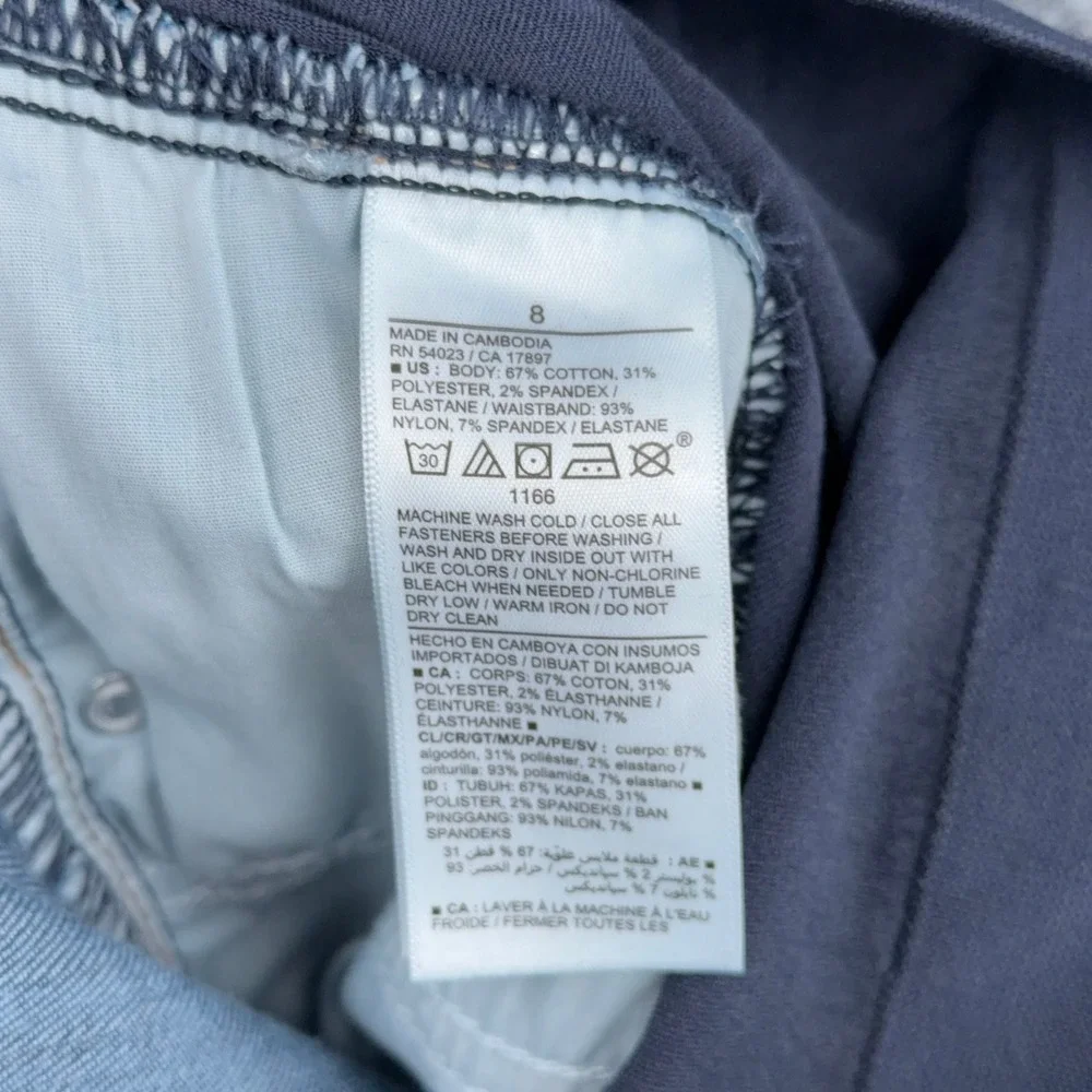 Old Navy Maternity Skinny Full Panel Jeans Women 8 Cotton Blend Dark Wash Blue - Picture 4 of 8